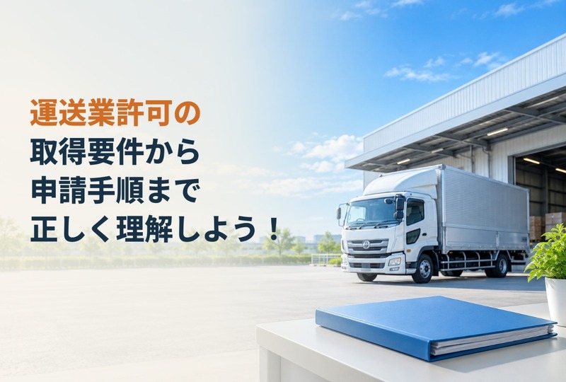 画像781：運送業許可の取得要件から申請手順まで正しく理解しよう！